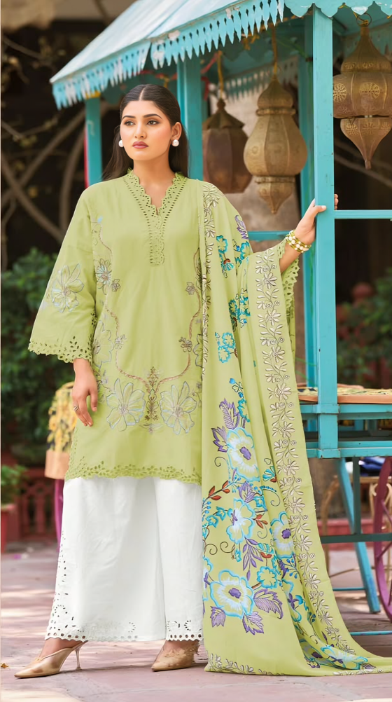 Embroidered Lawn Kurta Set