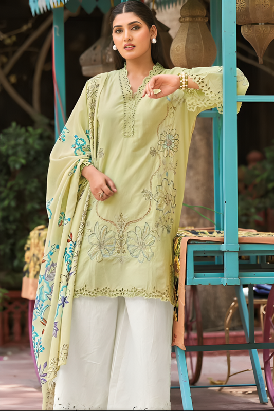 Embroidered Lawn Kurta Set
