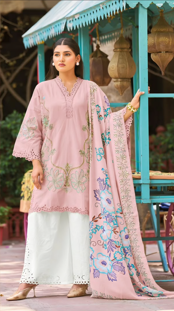 Embroidered Lawn Kurta Set