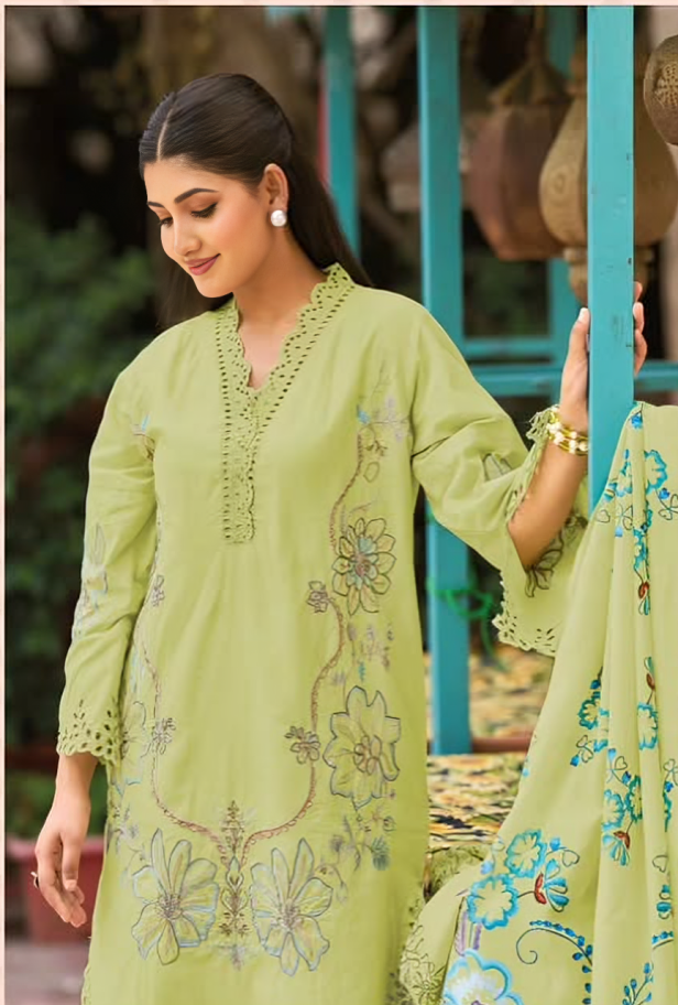 Embroidered Lawn Kurta Set
