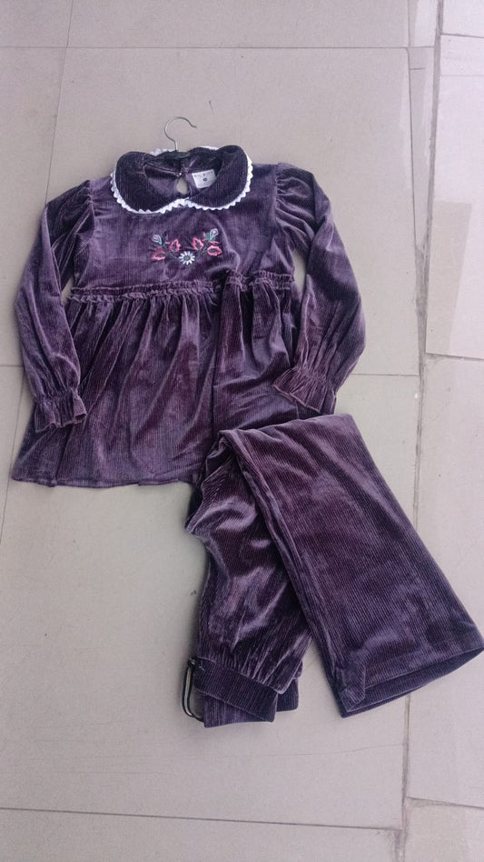 velvet shimmer cord sets