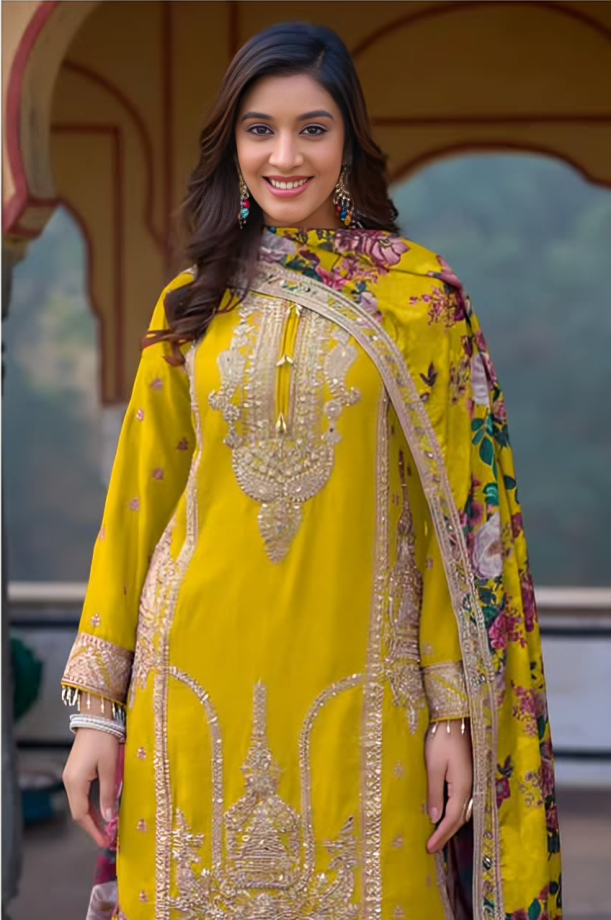 Royal Emerald Sharara Set